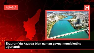 Erzurum'da kazada ölen uzman çavuş memleketine uğurlandı
