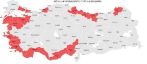 Kıyı vilayetlerinde kabahat örgütlerine 'Müsilaj' operasyonunda 263 gözaltı