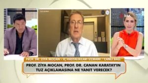 Prof. Dr. Ziya Mocan: "Tansiyon hastalarına katiyen tuz verilmemesi gerekiyor"