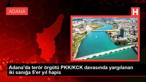 Son dakika haberi... Adana'da terör örgütü PKK/KCK davasında yargılanan iki sanığa 5'er yıl mahpus