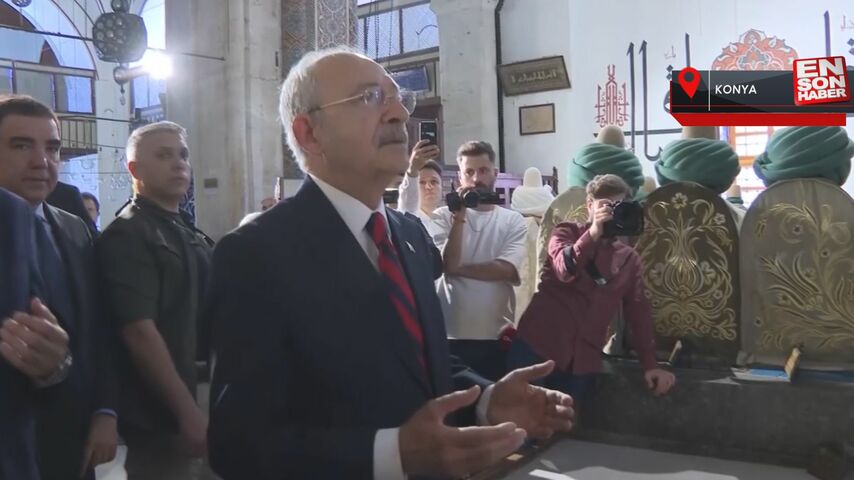 Kemal Kılıçdaroğlu, Mevlana Türbesi'ni ziyaret edip dua etti