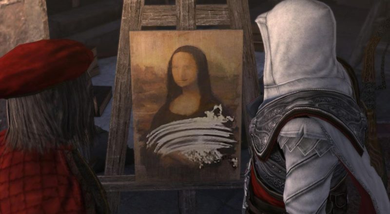 Taarruza uğrayan Mona Lisa tablosuna Ubisoft Türkiye'den açıklama