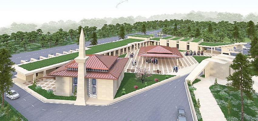 Uncalı Kent Mezarlığı inşaatı süratle ilerliyor