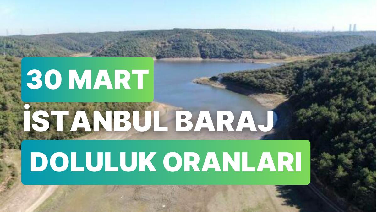 30 Mart Perşembe İstanbul Baraj Doluluk Oranlarında Son Durum: İstanbul’da Barajların Yüzde Kaçı Dolu? 30 Mart Perşembe İstanbul Baraj Doluluk Oranlarında Son Durum: İstanbul’da Barajların Yüzde Kaçı Dolu?