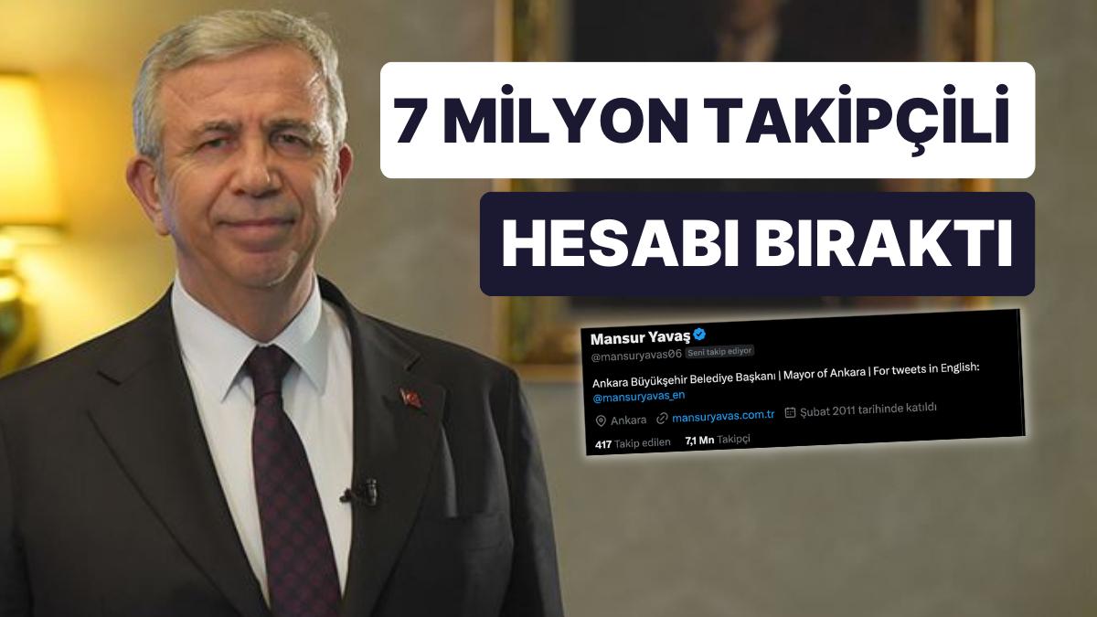 7 Milyonluk Hesabı Bıraktı: Mansur Yavaş Seçim İçin Yeni Twitter Hesabı Açtı 7 Milyonluk Hesabı Bıraktı: Mansur Yavaş Seçim İçin Yeni Twitter Hesabı Açtı