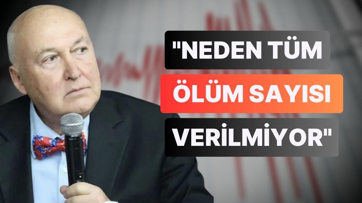 Ahmet Ercan'dan Zelzele Açıklaması: "Nasıl Olur da 11 Vilayette Mevt Sayısı 50 Bin Kişi Olur?" Ahmet Ercan'dan Zelzele Açıklaması: "Nasıl Olur da 11 Vilayette Mevt Sayısı 50 Bin Kişi Olur?"
