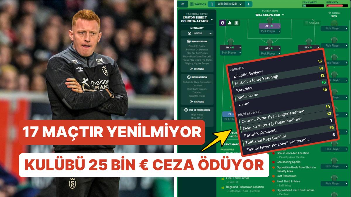 Football Manager Sayesinde Teknik Yönetici Olan 30 Yaşındaki Will Still Fransa Ligi'nde 17 Maçtır Yenilmiyor! Football Manager Sayesinde Teknik Yönetici Olan 30 Yaşındaki Will Still Fransa Ligi'nde 17 Maçtır Yenilmiyor!