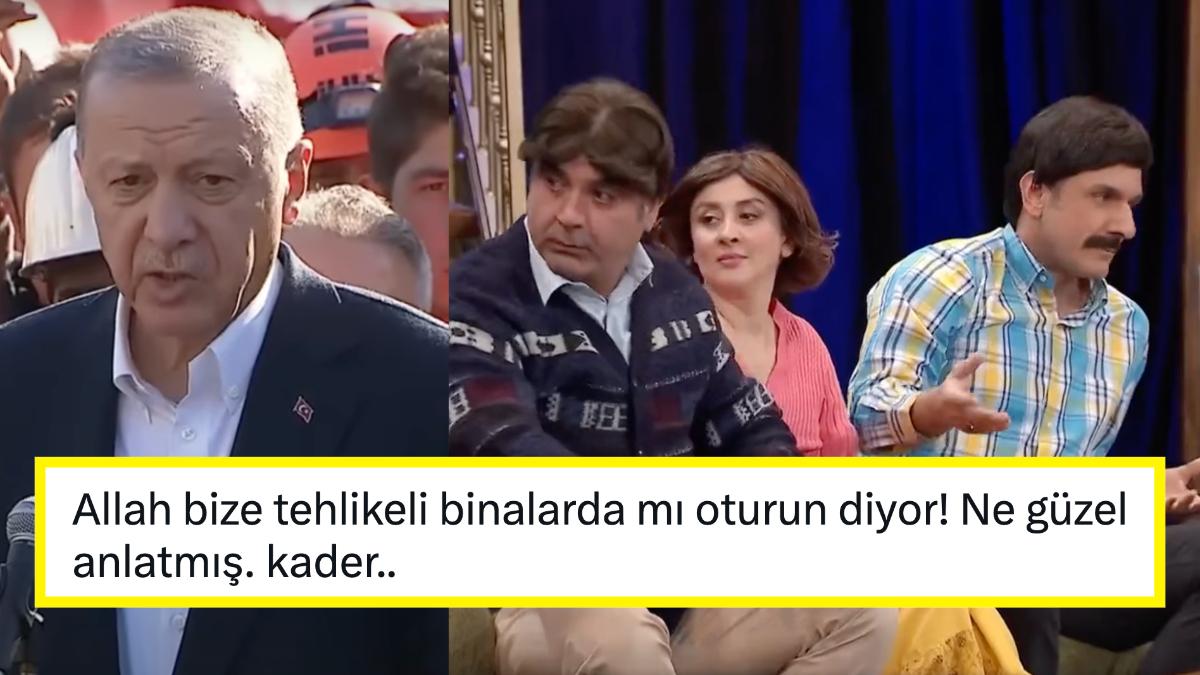 Güldür Güldür, Titanyum Çubukları ve Cumhurbaşkanı Erdoğan'ın Sarsıntı Hakkında 'Kader' Demesini de Es Geçmedi!