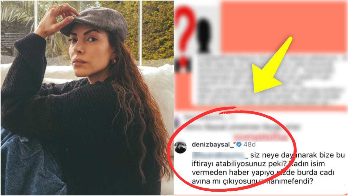 İsmi Setteki Biriyle Yasak Aşk Skandalına Karışan Deniz Baysal, Bir Kullanıcının Yorumuna Kötü Çıkıştı