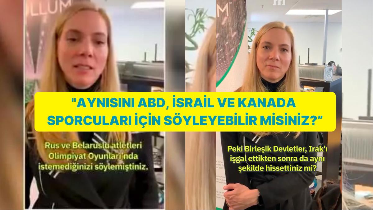 Kanadalı Müellif Rus ve Belaruslu Atletleri Etkinliklerde İstemeyen Kanada Spor Bakanını Sorularıyla Terletti