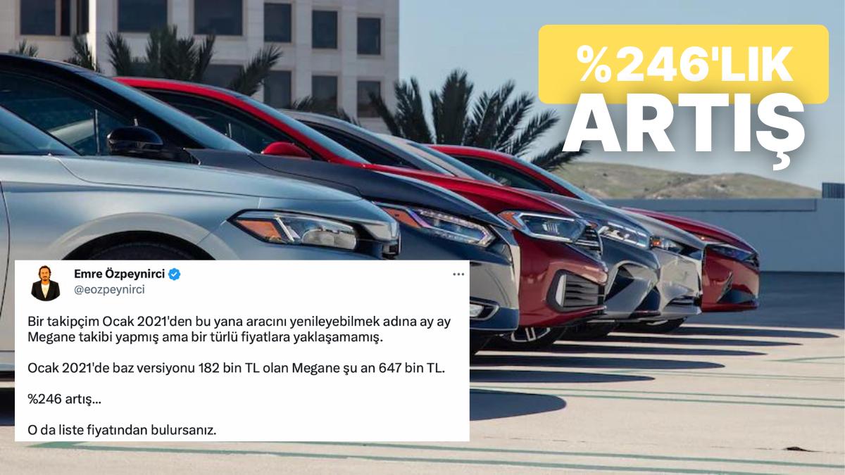 Ocak 2021'den Bugüne Kadar Alacağı Otomobilin Fiyat Takibini Yapan Kullanıcı Artış Oranı ile Herkesi Şok Etti! Ocak 2021'den Bugüne Kadar Alacağı Otomobilin Fiyat Takibini Yapan Kullanıcı Artış Oranı ile Herkesi Şok Etti!