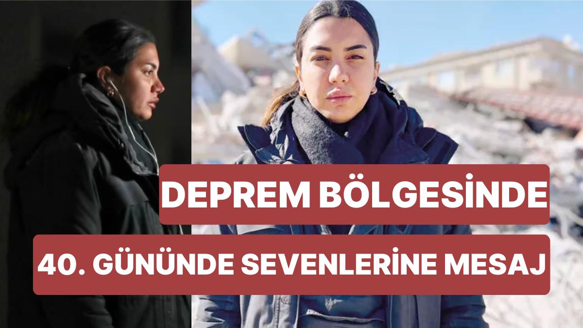 Sarsıntının Birinci Gününden Beri Afet Bölgesinden Ayrılmayan Fulya Öztürk'ten 40. Günde Gelen Duygulandıran İleti Sarsıntının Birinci Gününden Beri Afet Bölgesinden Ayrılmayan Fulya Öztürk'ten 40. Günde Gelen Duygulandıran İleti