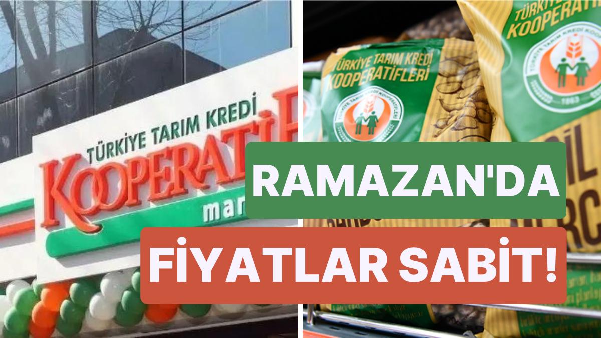 Temel Besin ve Paklık Eserlerinde Artırım Yok: Tarım Kredi Kooperatif Market Ramazan Boyunca Fiyatları Sabitledi!