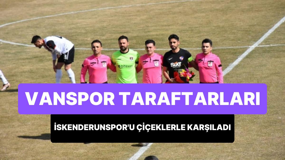 Vanspor Taraftarları Depremzede İskenderunspor’u Çiçeklerle Karşıladı Vanspor Taraftarları Depremzede İskenderunspor’u Çiçeklerle Karşıladı