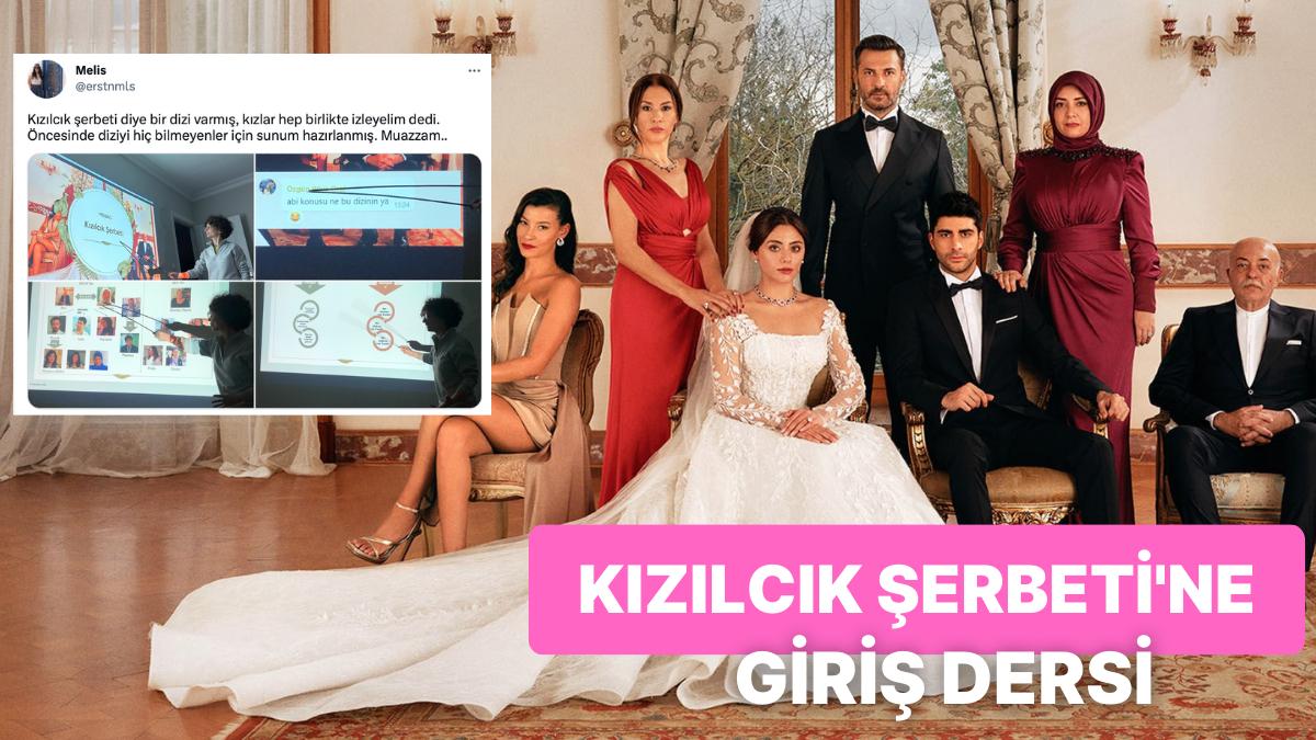 Yalnızca Arkadaşları ile Kızılcık Şerbeti İzleyebilmek için Diziyi Sunumla Anlatan Bayan Hepimizin Yüzünü Güldürdü