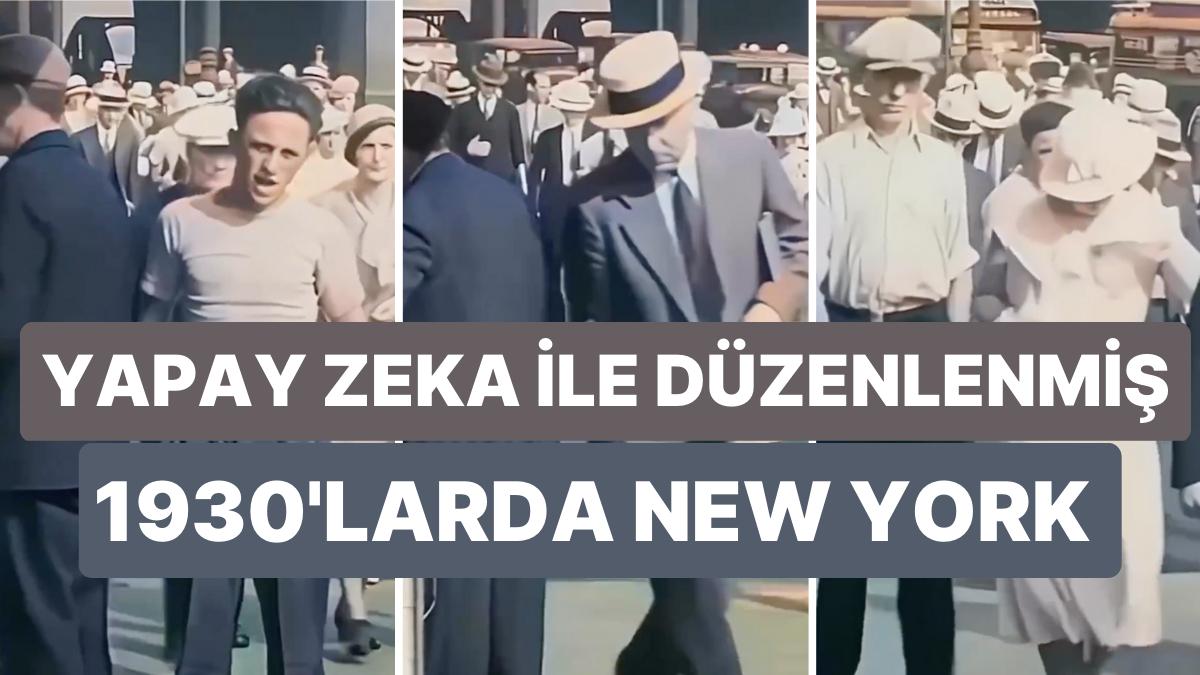 1930'lu Yıllarda New York Sokaklarında Çekilmiş Yapay Zekayla Düzenlenen Görüntü 1930'lu Yıllarda New York Sokaklarında Çekilmiş Yapay Zekayla Düzenlenen Görüntü
