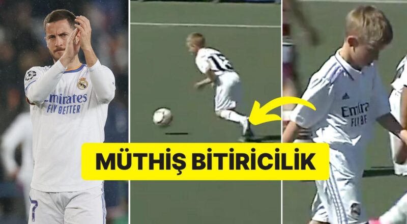 Babasından Çok Şey Öğrenmiş! Eden Hazard'ın Oğlu Leo'dan Mükemmel Gol