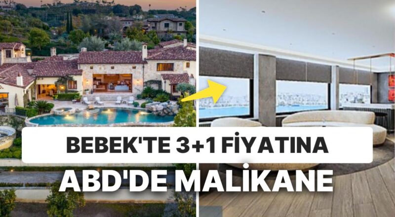 Bebek'te Boğaz Görünümlü 3 Oda Bir Salon Konut Yerine ABD'de Alınabilecek 5 Malikane