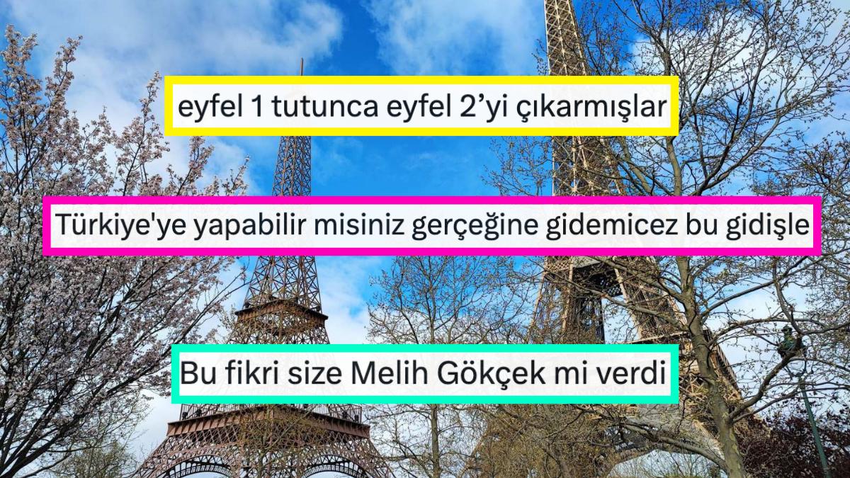 Eyfel Kulesi'nin 200 Metre İlerisine İnşa Edilen Gizemli 'Bebek Kule' Goygoycuların Lisanına Düştü! Eyfel Kulesi'nin 200 Metre İlerisine İnşa Edilen Gizemli 'Bebek Kule' Goygoycuların Lisanına Düştü!