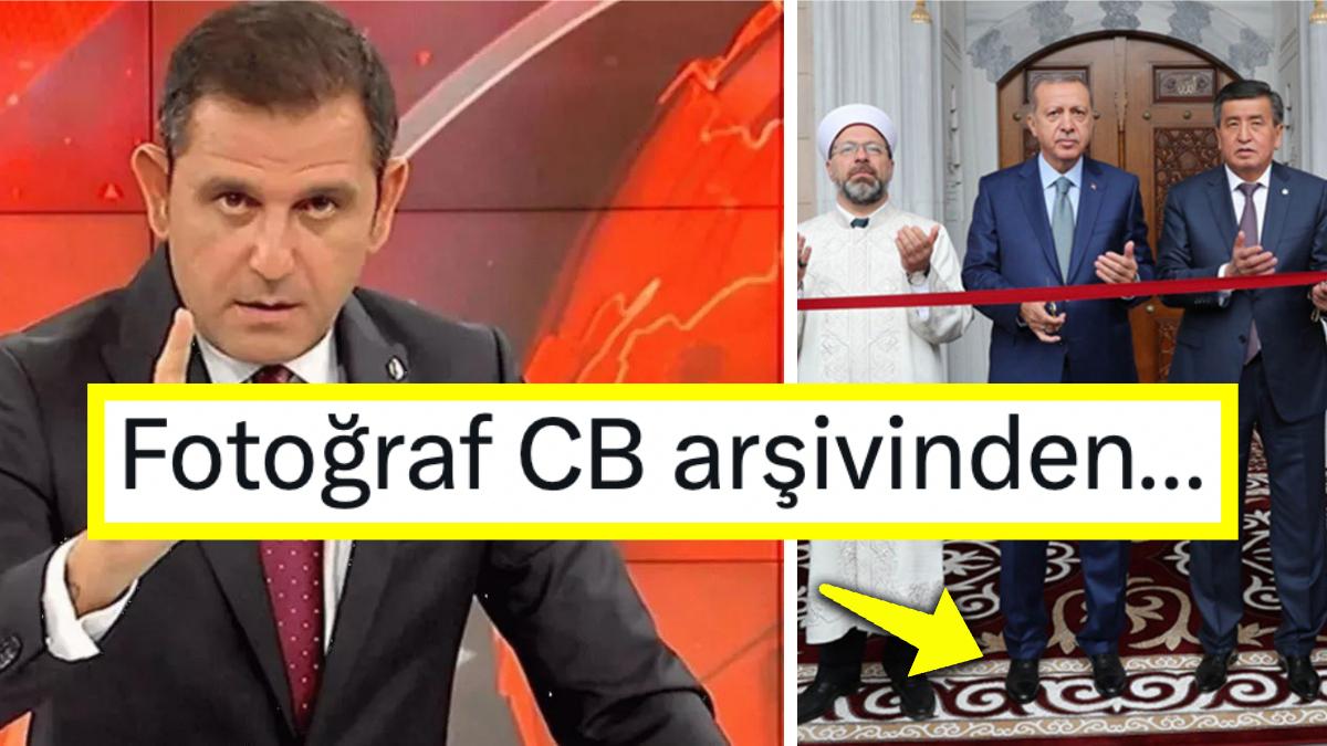 Fatih Portakal, Seccade Tartışmasına Cumhurbaşkanı Erdoğan'ın Mescitteki Bir Fotoğrafıyla Karşılık Verdi Fatih Portakal, Seccade Tartışmasına Cumhurbaşkanı Erdoğan'ın Mescitteki Bir Fotoğrafıyla Karşılık Verdi