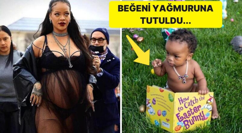 İkinciye Gebe Olan Dünyaca Ünlü Müzikçi Rihanna, Oğlunun Birinci Paskalya'sını Paylaştı!