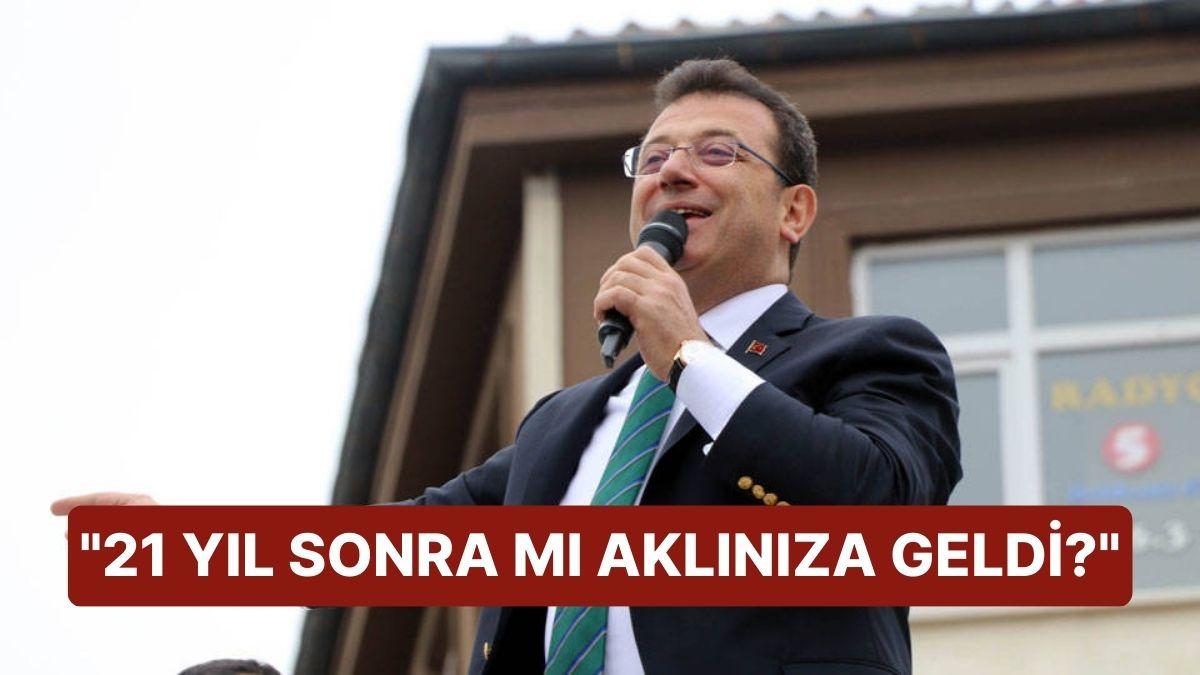 İmamoğlu'ndan AK Parti'nin 'Mülakat' Vaadine Reaksiyon: '21 Yıl Sonra mı Aklınıza Geldi?' İmamoğlu'ndan AK Parti'nin 'Mülakat' Vaadine Reaksiyon: '21 Yıl Sonra mı Aklınıza Geldi?'
