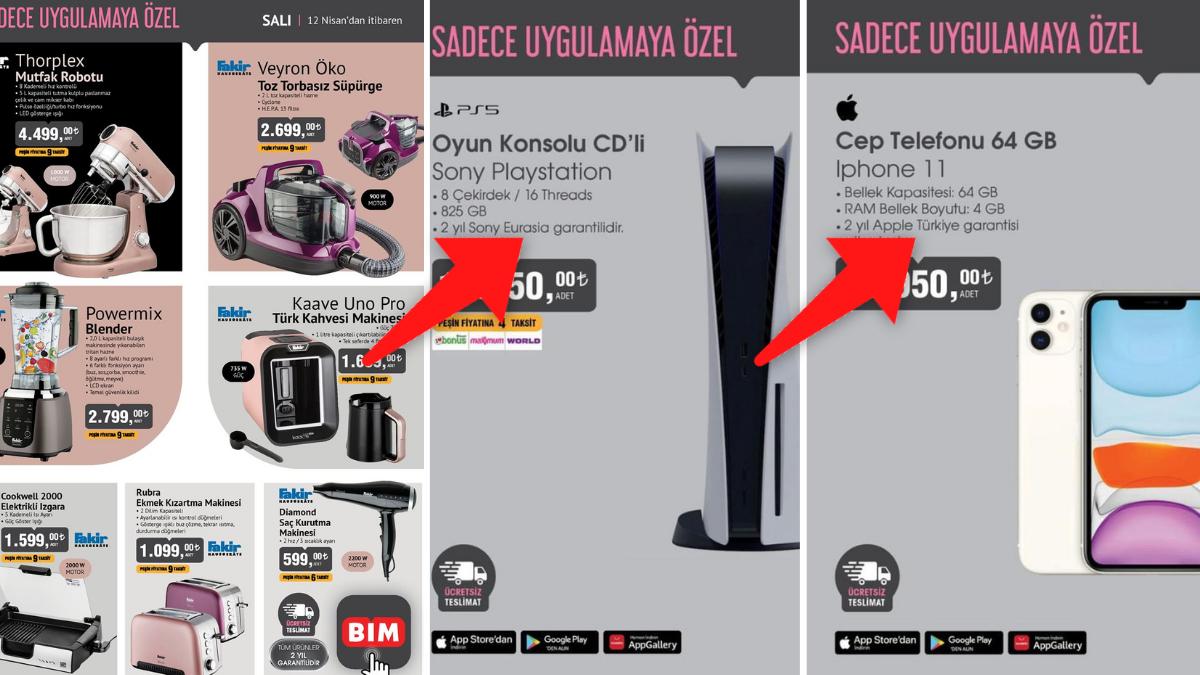 İndirim Alarmı! Playstation 5 ve IPhone 11 BİM'de Satışta! Uygulamaya Özel BİM Aktüel Eserler Kataloğu
