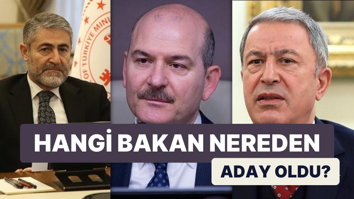 İşte Bakanların Milletvekilliği İçin Yarışacağı Vilayetler İşte Bakanların Milletvekilliği İçin Yarışacağı Vilayetler