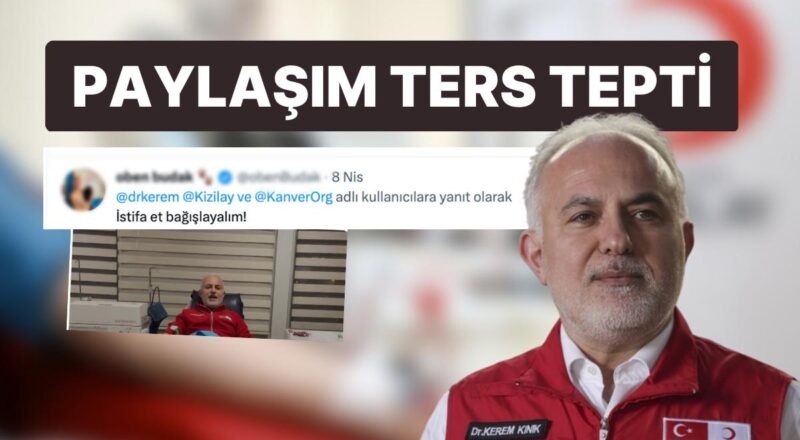 Kızılay Lideri Kerem Kınık 'Kan Bağış' Paylaşımıyla Yeniden Reaksiyonların Odağında: "İstifa Et Verelim"