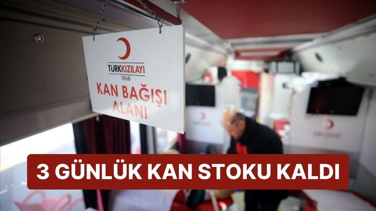 Kızılay'dan Bir 'Kan Bağışı' Daveti Daha: '3 Günlük Stok Kaldı'