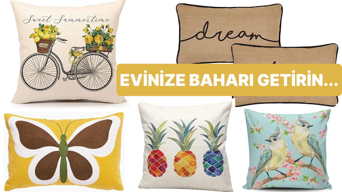 Konutunuzda Vakit Geçirirken Size Huzuru Hissettirecek Bahar Temalı Yastık Kılıfları