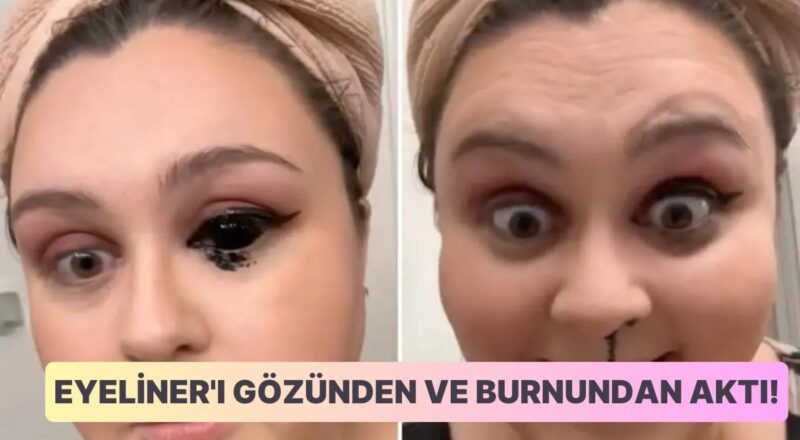 Makyaj Yaparken Eyeliner'ı Gözüne Kaçan ve Tüm Gözü Siyahlaşan Bayanın Dehşet Dolu Anları