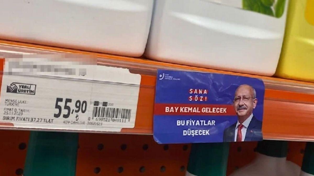 Market Raflarında Bu Sefer Kılıçdaroğlu Etiketi: Bu Fiyatlar Düşecek