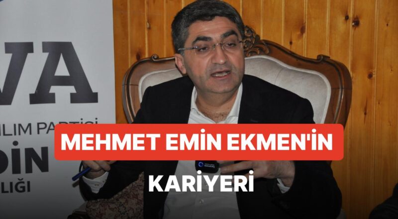 Mehmet Emin Ekmen Kimdir? CHP Mersin Milletvekili Adayı Mehmet Emin Ekmen'in Hayatı ve Siyasi Mesleği