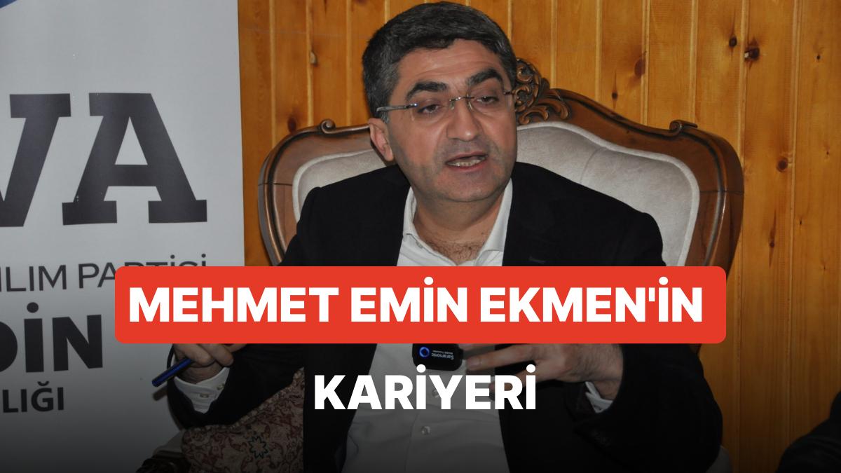 Mehmet Emin Ekmen Kimdir? CHP Mersin Milletvekili Adayı Mehmet Emin Ekmen'in Hayatı ve Siyasi Mesleği
