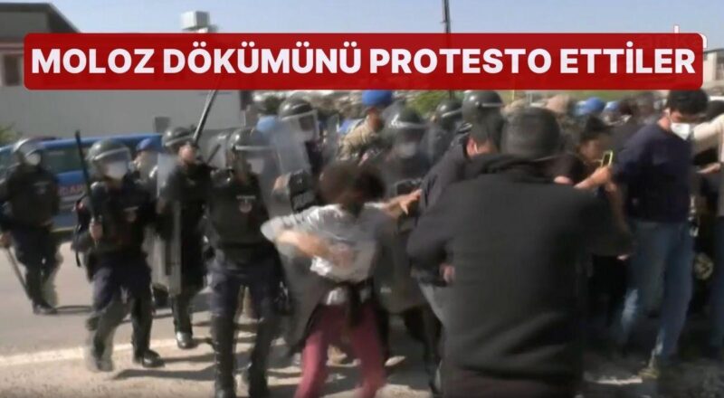Moloz Dökümünü Protesto Eden Depremzedelere Biber Gazlı Müdahale!