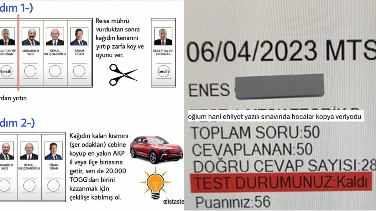 Otomobil Çekilişli Seçim Pusulasından Ehliyet İmtihanından Kalanlara Son 24 Saatin Viral Tweetleri Otomobil Çekilişli Seçim Pusulasından Ehliyet İmtihanından Kalanlara Son 24 Saatin Viral Tweetleri