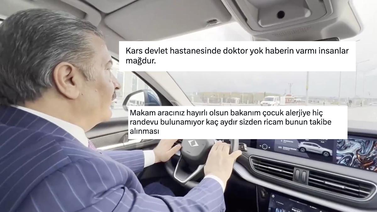 Sıhhat Bakanı Fahrettin Koca'nın Togg Tanıtımı Yaptığı Paylaşıma Gelen Düşündürücü Yorumlar