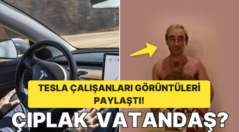 Tesla Çalışanlarının Araçlardan Çekilen Manzaraları Paylaşmasıyla Çıplak Adam Viral Oldu