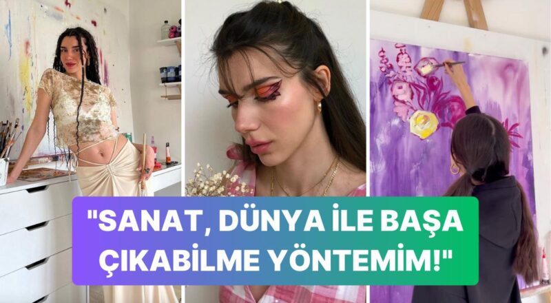 Türkçe Pop Müziklerle Dans Ederken Rengarenk Tablolar Yaratan Gizem Akdağ'ın Görüntüleri Sizi de Neşelendirecek!