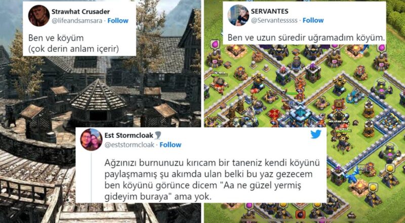 Twitter'da Başlayan "Ben ve Köyüm" Akımına Oyuncular Dahil Oldu: Oyun Dünyasını Diyar Diyar Gezdik