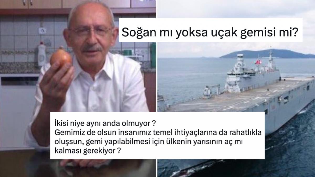 Twitter'da Sorulan "Soğan mı Uçak Gemisi mi?" Sorusuna Gelen Tokat Üzere Cevaplar