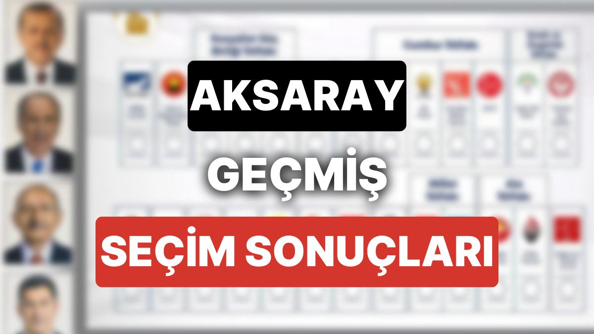 2018 Aksaray Genel Seçim Sonuçları: Aksaray Geçmiş Periyot Genel ve Lokal Seçim Sonuçları