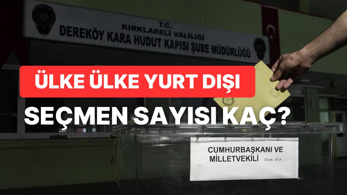 2023 Yurt Dışı Seçmen Sayısı Kaç? En Çok ve En Az Seçmen Hangi Ülkede?