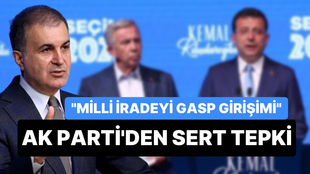 AK Parti Sözcüsü Çelik, İmamoğlu ve Yavaş'a Sert Çıktı