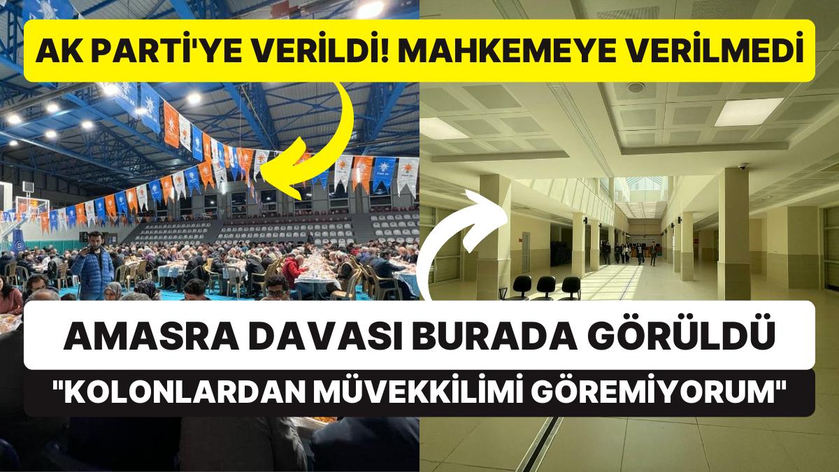 AK Parti'ye Verilen Salon Mahkemeye Verilmedi, Dava Koridorda Görüldü! "Kolonlardan Müvekkilimi Göremiyorum" AK Parti'ye Verilen Salon Mahkemeye Verilmedi, Dava Koridorda Görüldü! "Kolonlardan Müvekkilimi Göremiyorum"