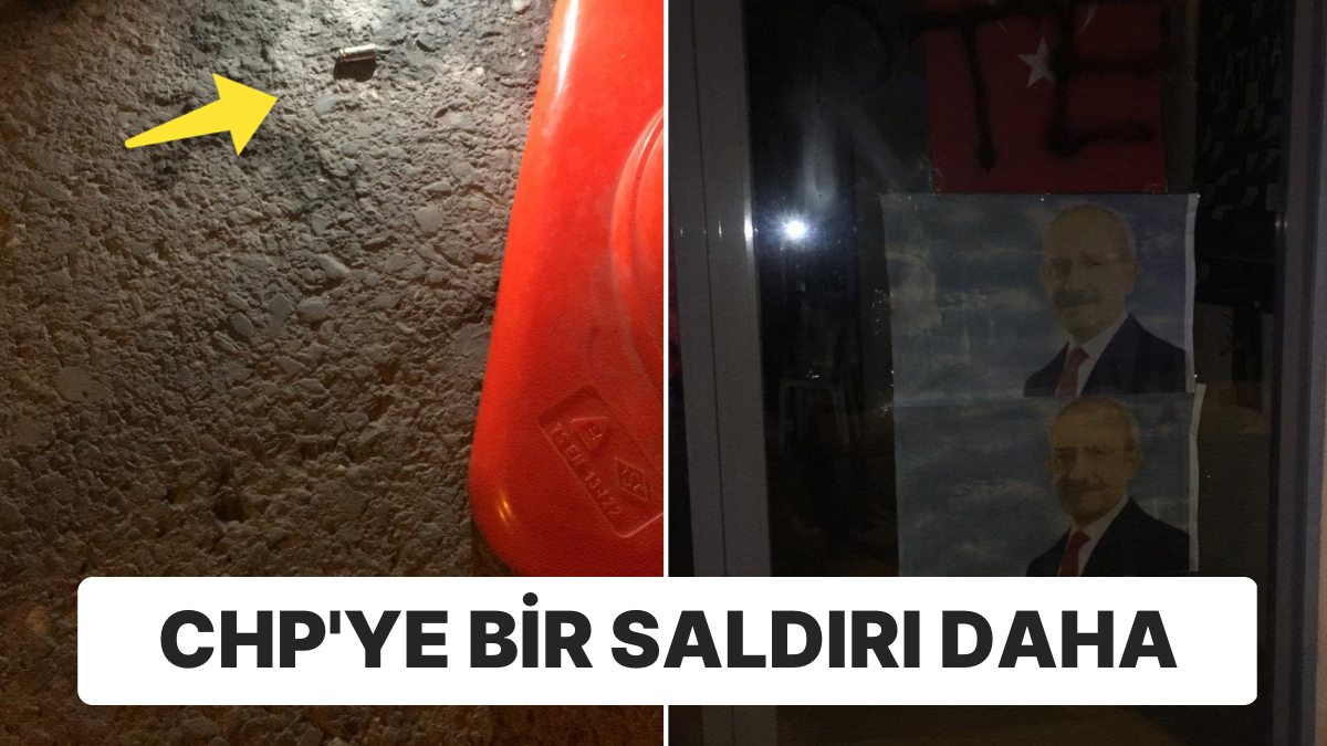 CHP Binasına Bir Taarruz Daha: Silahla Ateş Açıldı, Camlara ‘RTE’ Yazıldı CHP Binasına Bir Taarruz Daha: Silahla Ateş Açıldı, Camlara ‘RTE’ Yazıldı