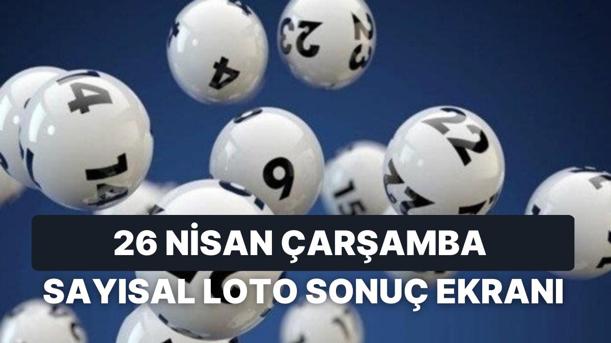 Çılgın Sayısal Loto Sonuçları Açıklandı: 26 Nisan Çarşamba Sayısal Loto Sonuçları ve Kazandıran Numaralar Çılgın Sayısal Loto Sonuçları Açıklandı: 26 Nisan Çarşamba Sayısal Loto Sonuçları ve Kazandıran Numaralar
