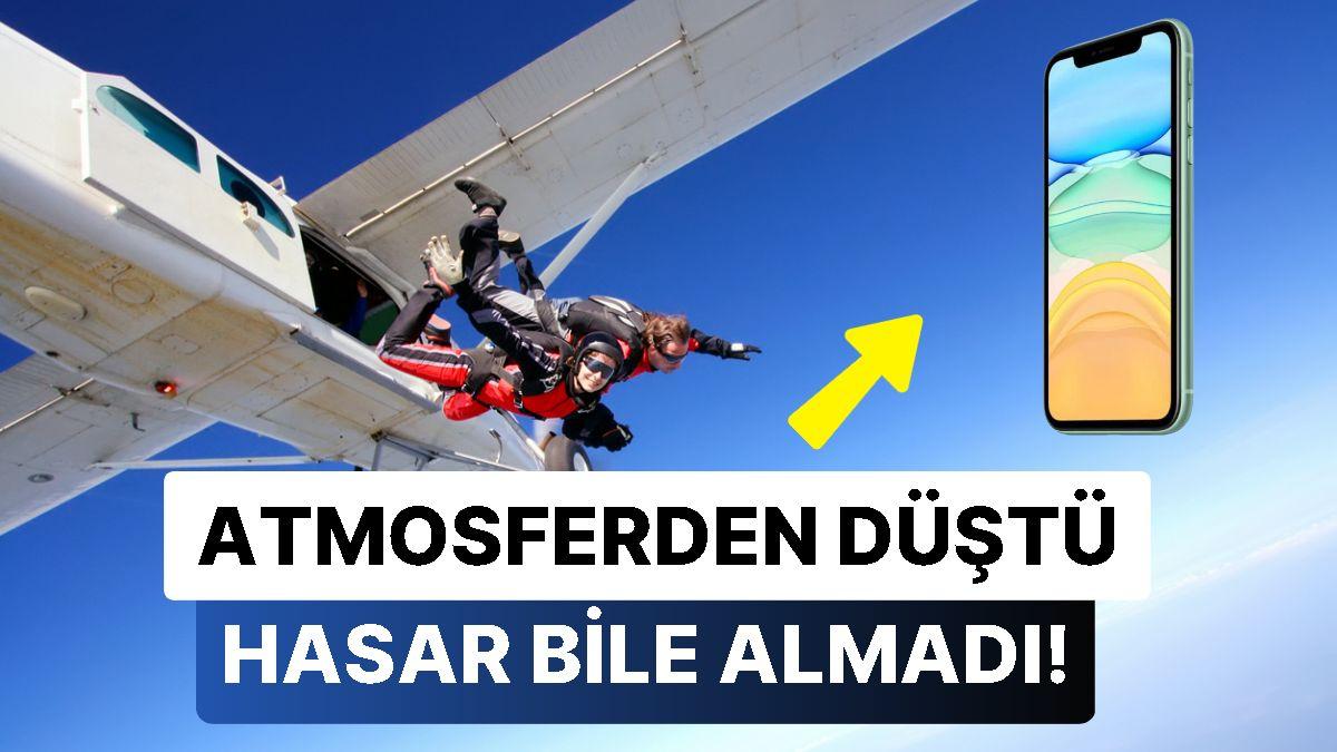 Deney Yapmak için Atmosfer Yüksekliğinden Aşağı iPhone Bırakan Paraşütçü Yüreğinizi Ağzınıza Getirecek! Deney Yapmak için Atmosfer Yüksekliğinden Aşağı iPhone Bırakan Paraşütçü Yüreğinizi Ağzınıza Getirecek!
