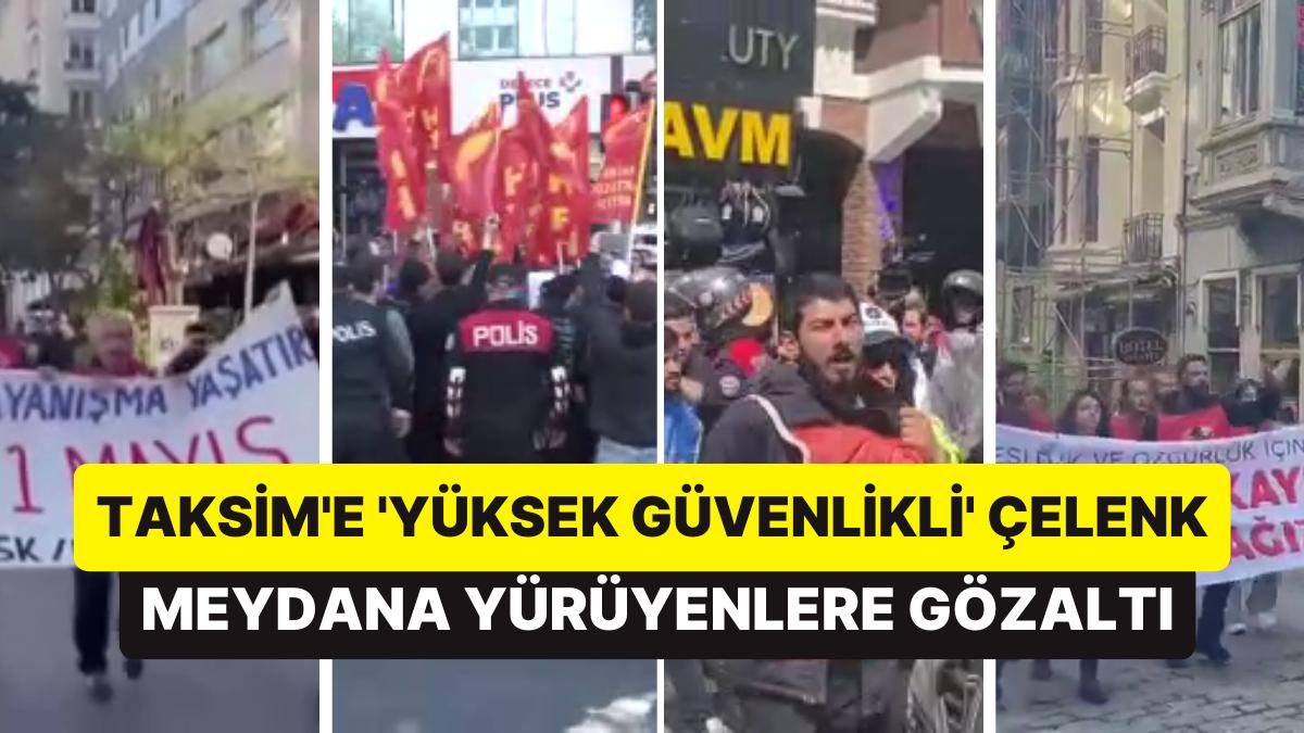 DİSK Çelenk Bıraktı! Taksim'e Ulaşmak İsteyenler Gözaltına Alındı DİSK Çelenk Bıraktı! Taksim'e Ulaşmak İsteyenler Gözaltına Alındı